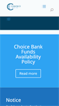Mobile Screenshot of choicebankltd.com